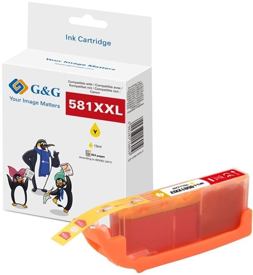 Изображение Tusz G&G XXL-Druckerpatrone kompatybilny z Canon CLI-581Y XXL