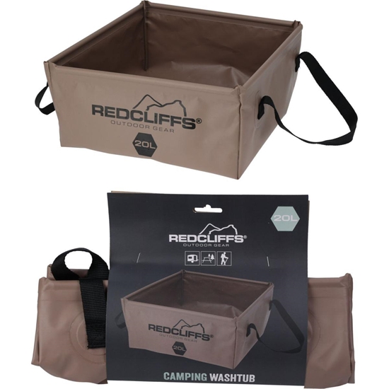 Picture of TŪRISMA SALOKAMA Bļoda Kvadrātveida ŪDENS KONTEINERS 20L REDCLIFFS BROWN