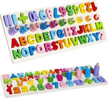 Picture of Upominkarnia Ukadanka drewniana alfabet i cyfry