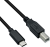 Picture of USB 2.0 kabelis Type C, C-B, M/M, melns, 3 m, Roline