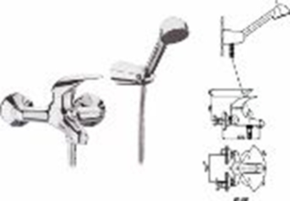 Picture of Vannas jaucējkr. 1062 FARIS PANTHER ar dušas kpl.