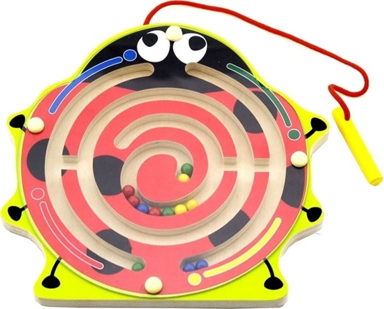 Picture of Viga Viga Drewniany Labirynt Magnetyczny Biedronka