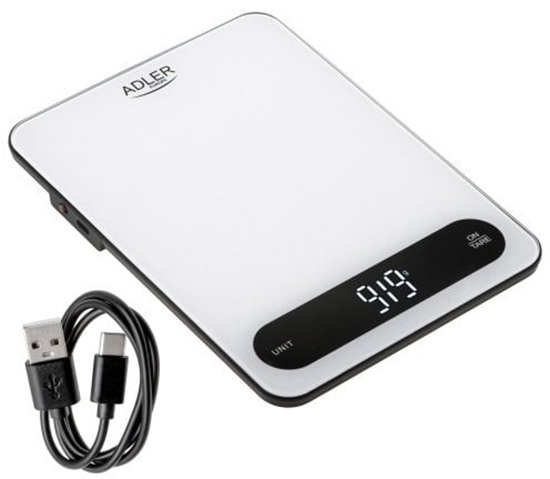 Picture of Waga kuchenna 10 kg | adowalna przez USB-C | dokadno 1 g