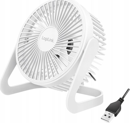 Picture of Wentylator USB LogiLink USB wentylator biurkowy 6'' biay