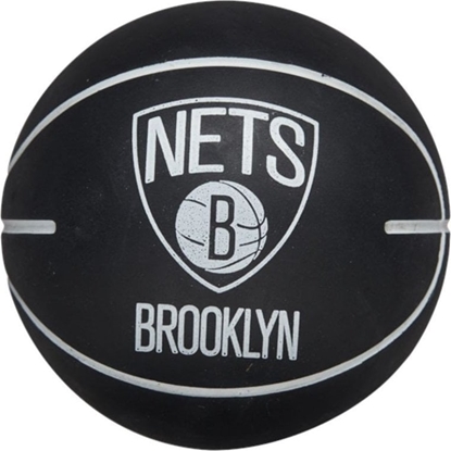 Attēls no Wilson Wilson NBA Dribbler Brooklyn Nets Mini Ball WTB1100PDQBRO Czarne One size