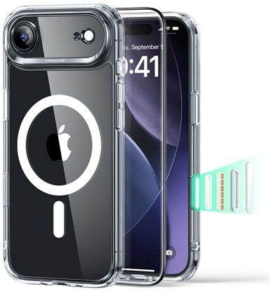 Picture of Zestaw ESR etui + szko na ekran Classic Hybrid MagSafe & Tempered Glass do Apple iPhone 17 Air Clear