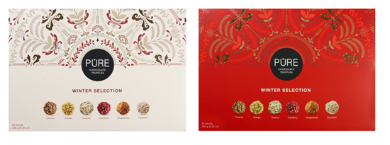 Picture of Ziemassvetku trifelu izlase "32" , PURE CHOCOLATE, 265g.