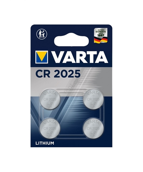 Picture of - Varta CR 2025 Battery 4pcs