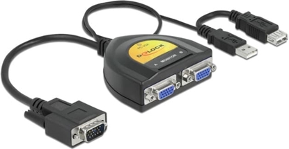 Picture of 2-portu VGA datu sadalītājs 450MHz, Delock