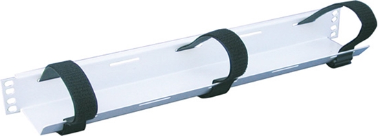 Изображение Apranet 19"-Kabelführung 1 HE mit 3 Klettbändern, schwarz