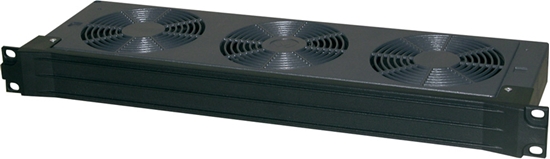 Изображение Apranet Lüftereinschub, Basismodul, 3fach, Kunststoff schwarz