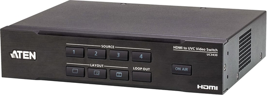 Picture of Aten UC3430 CAMLIVE PRO 4K HDMI-zu-USB-Videokreuzschiene mit 4 Eingängen