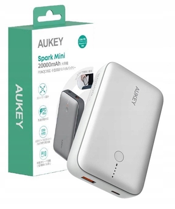 Picture of AUKEY PB-Y57 Spark Mini 20000mAh Compact Fast Charging Power Bank White