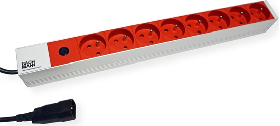 Picture of Bachmann 19" 1HE 8xUTE rt 1xFuse 10A Strom 2,0m