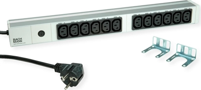 Picture of Bachmann 19" 1U 12xC13 2.0m CEE7/7