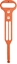 Attēls no Bachmann Cable carrying aid, PVC, orange, for cables and hoses