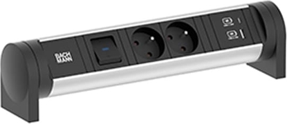 Attēls no Bachmann CYCLE Desk 2xUTE 1xswitch 1xUSB A/C 22W 0.2m GST18