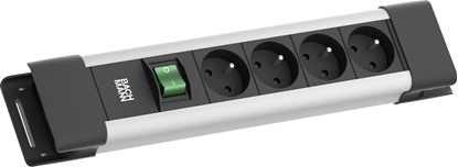 Attēls no Bachmann CONNECTUS 4xUTE, 1xSchalter 2,0m CEE7/7 Grau