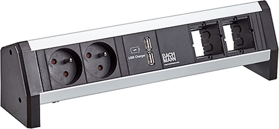 Picture of Bachmann DESK 2xprotective contact USB Charger, 15W 2xType A