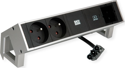 Attēls no Bachmann DESK2 2xUTE 1xUSB C 30W 1xCM 0.2m GST18 INOX
