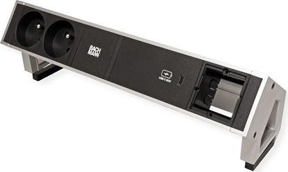 Attēls no Bachmann DESK2 2xUTE 1xUSB C 60W 1xCM 0.2m GST18 INOX