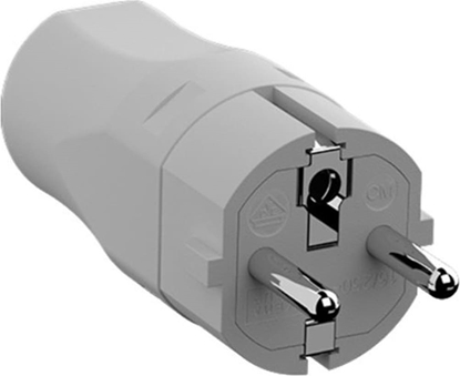 Attēls no Bachmann earthing contact plug CEE 7/7 16A/250VAC, Mounting, grey
