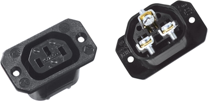 Attēls no Bachmann IEC320 C13 socket outlet, with screw connections black