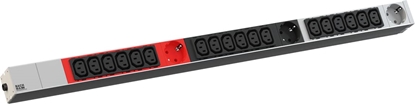 Attēls no Bachmann IT PDU ALU 1U 18x C13 3x earthing contact CEE 3x 16A red