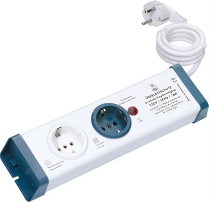 Picture of Bachmann Überlastschutz-Steckdosenleiste, 2-fach