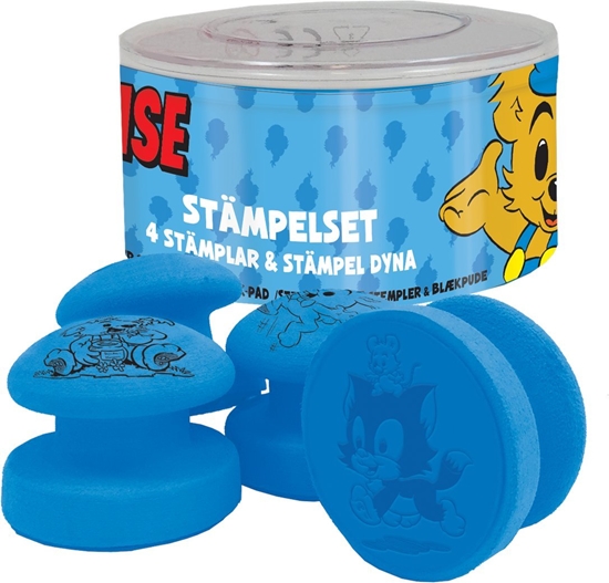 Picture of BAMSE Stamp Set with 4 stamps and ink pad
