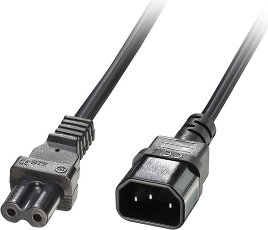 Picture of Barošanas kabelis IEC C14 uz IEC C7 (Figure 8),  1.0m, Lindy