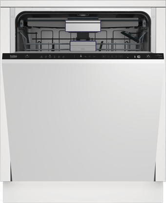 Изображение BEKO Dishwasher | BDIN36532 | Built-in | Width 60 cm | Number of place settings 15 | Number of programs 6 | Energy efficiency class D | Display | White