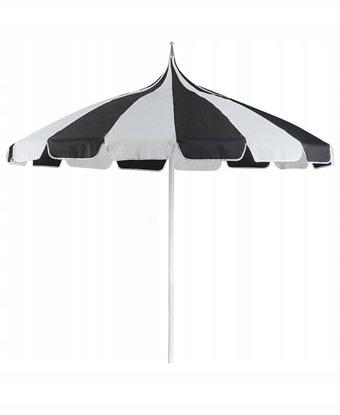 Picture of Beliani Parasol ogrodowy  245 cm czarno-biay MINOA