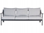 Attēls no Beliani Sofa ogrodowa dla 3 osób KIATO Metal Jasnoszary