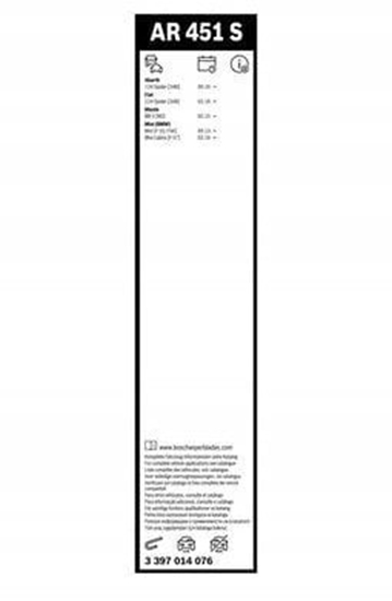 Picture of Bosch AeroTwin Retro fit Viskerblade Sæt AR451S