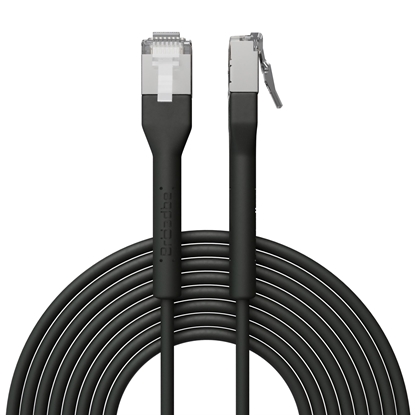Attēls no Broadbe Slim Patch Cable 10G Black 0.3m