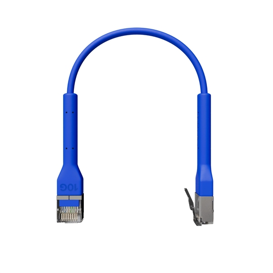 Picture of Broadbe Slim Patch Cable 10G Blue 0.1m