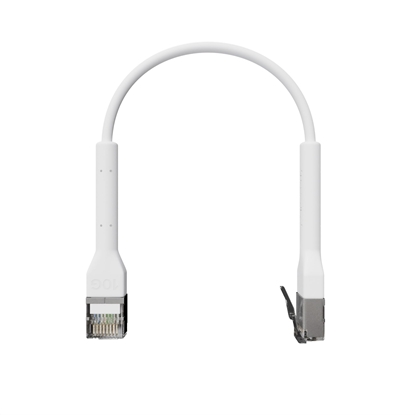 Picture of Broadbe Slim Patch Cable 10G White 0.1m