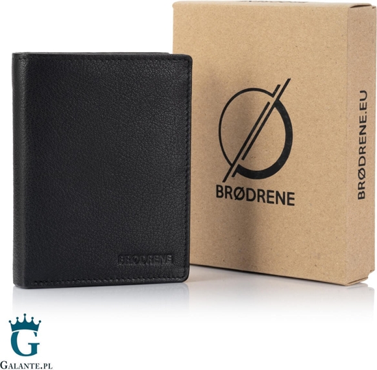 Изображение Brodrene Portfel mski klasyczny ze skóry licowej G-10-BL