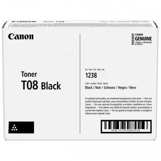 Picture of Canon T08 (3010C006) Toner Cartridge, Black (SPEC)