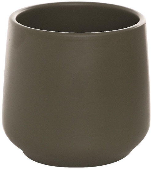 Picture of CERAMIC POT SATURN D24 MAT BROWN