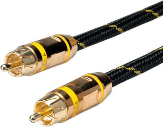 Picture of Cinch Cable, simplex M/M, yellow, 2.5m, Roline