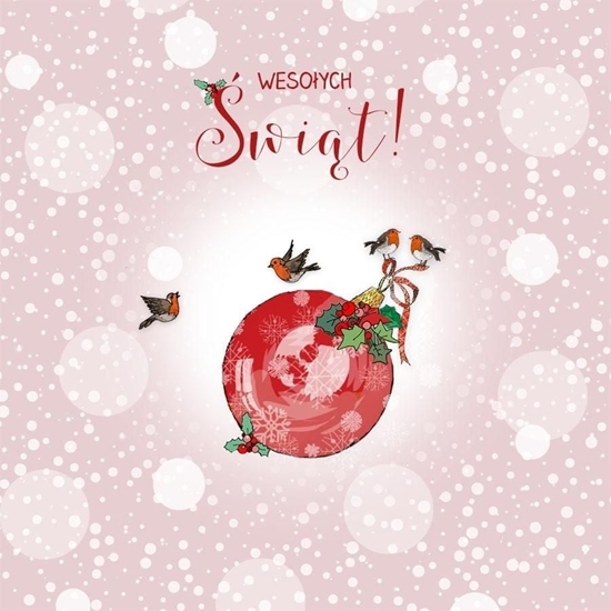 Picture of Clear Creation Karnet Swarovski kwadrat CL3501_PO wita Bombka