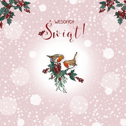 Attēls no Clear Creation Karnet Swarovski kwadrat CL3510_PO wita Ptaszki