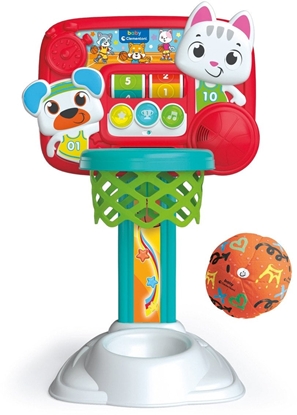 Изображение Clementoni Interaktywny kosz do koszykówki, 3 d.