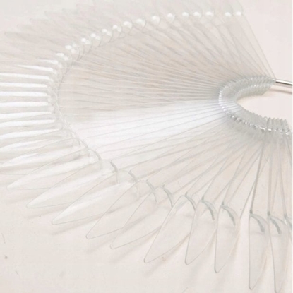 Изображение Cosmetics Zone EXCELLENT PRO_Nail Tips Display przezroczysty wzornik w ksztacie szpica 50szt