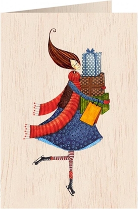 Attēls no Cozywood Karnet drewniany C6 + koperta. wita, Kobieta