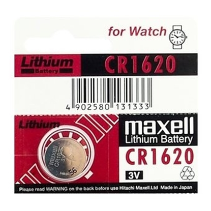 Picture of CR1620 baterijas 3V Maxell litija CR1620 iepakojumā 1 gb.