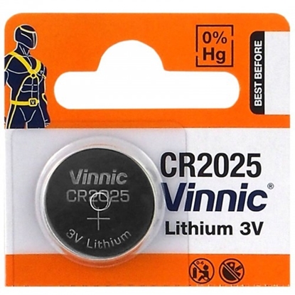 Picture of CR2025 baterijas Vinnic litija - iepakojumā 1 gb.