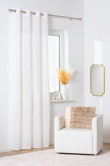 Picture of CURTAIN AVES 140X260 RINGS WHITE D